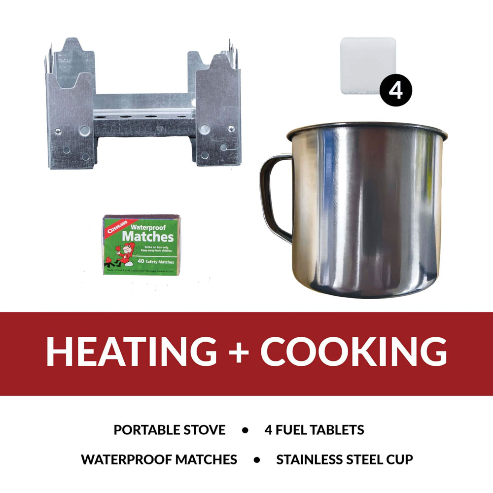 A stove with a cup and a water heater