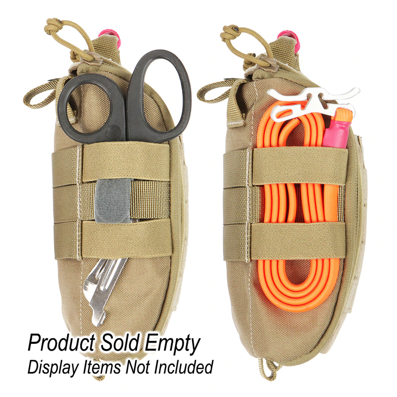 A pair of scissors and cords in the back pocket.