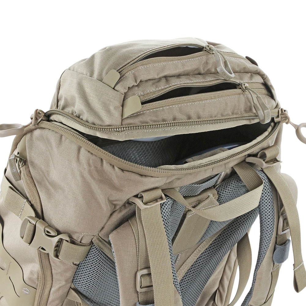 A backpack with a compartment for the back pack.