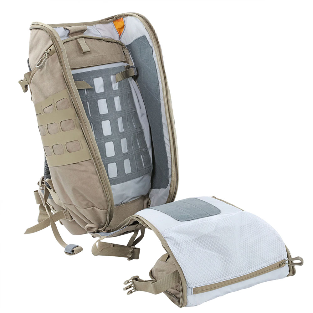 A backpack with a bag inside of it