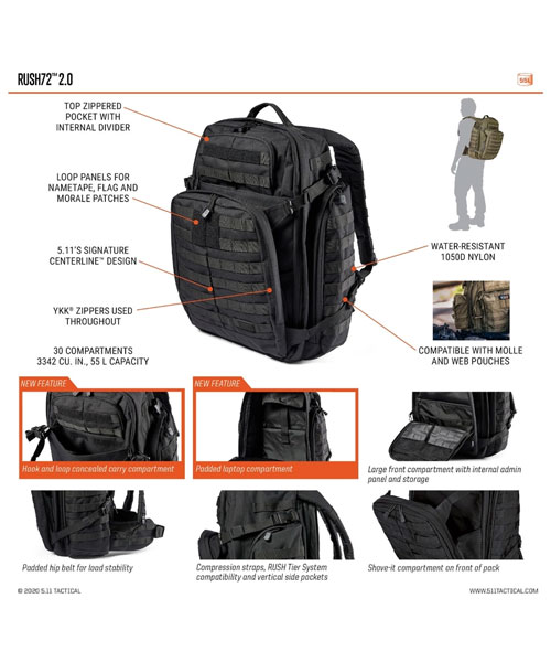 RUSH72™ 2.0 Backpack 55L