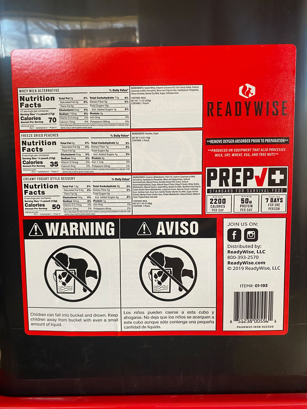 A red box with instructions for cooking.
