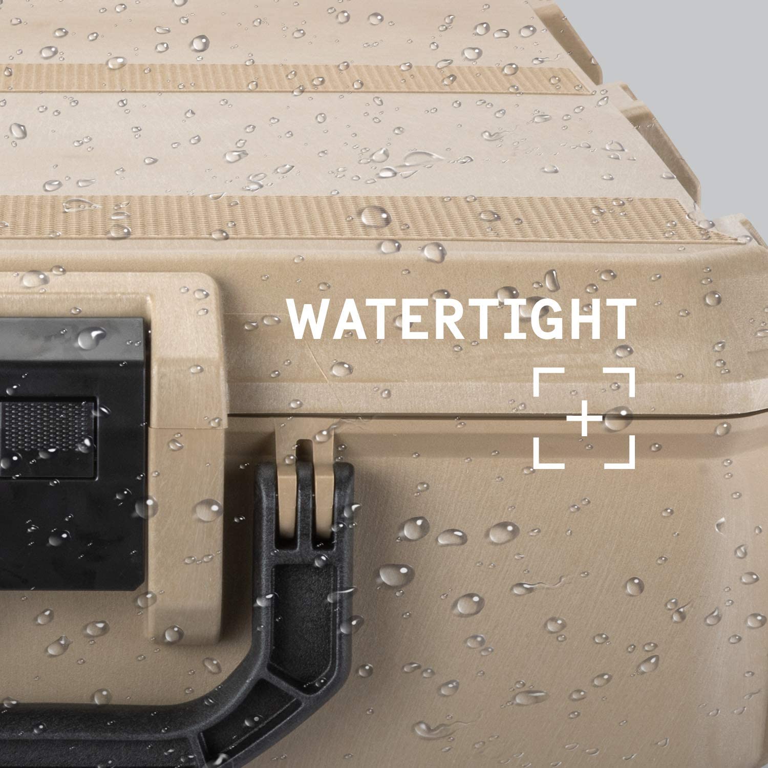 A close up of the water tight area on a cooler