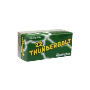 A box of remington 2 2 thunderbolt ammunition.